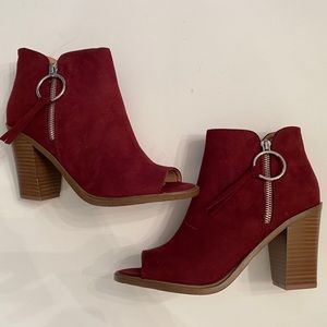 Esprit peep toe booties